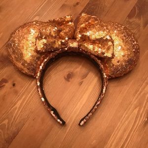 Rose Gold Minnie Ears by Bibbidi Bobbidi Brooke